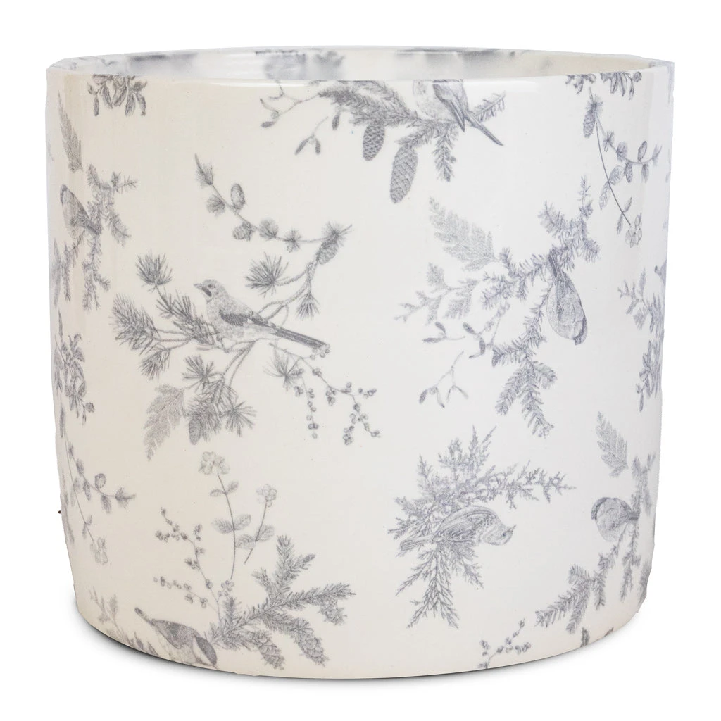 Lazzaro Plant Pot - Vintage Bird 1 Lazzaro Plant Pot - Vintage Bird