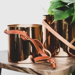 Floro Hanging Plant Pot - Copper 14 Floro Hanging Plant Pot - Copper -Indoor Plant Store Lifestyle Floro Hanging Plant Pot Copper 13x13cm 1