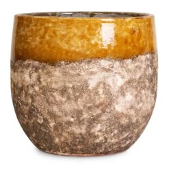 Lindy Plant Pot - Ochre -Indoor Plant Store Lindy Ochre 30x25cm