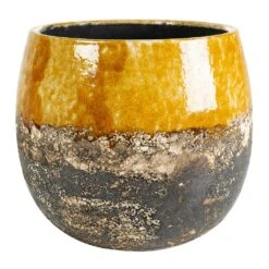 Lindy Plant Pot - Ochre -Indoor Plant Store Lindy Plant Pot Ochre