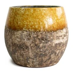 Lindy Plant Pot - Ochre -Indoor Plant Store Lindy Plant Pot Ochre 30cm