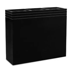 Line-Up Rectangle Planter - Matt Black 10 Line-Up Rectangle Planter - Matt Black -Indoor Plant Store Line Up Rectangle Planter Matt Black 88x30x75cm