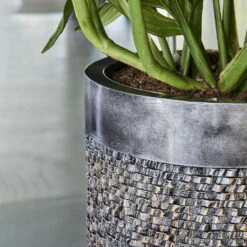 Luxe Lite Layer Cylinder Planter - Bronze 10 Luxe Lite Layer Cylinder Planter - Bronze -Indoor Plant Store Luxe Lite Layer Cylinder Planter