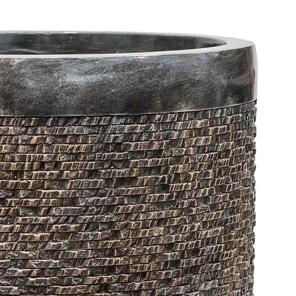 Luxe Lite Layer Cylinder Planter - Bronze 2 Luxe Lite Layer Cylinder Planter - Bronze - Image 2