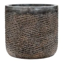 Luxe Lite Layer Cylinder Planter - Bronze 14 Luxe Lite Layer Cylinder Planter - Bronze -Indoor Plant Store Luxe Lite Layer Cylinder Planter Bronze Large