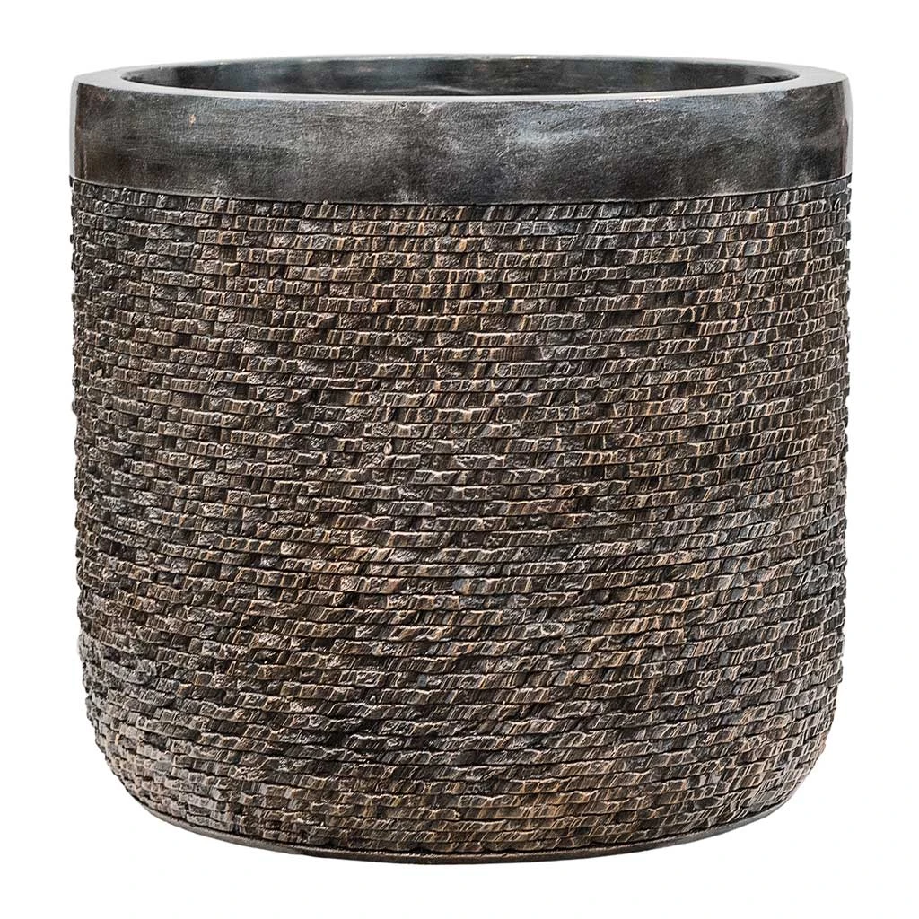 Luxe Lite Layer Cylinder Planter - Bronze 7 Luxe Lite Layer Cylinder Planter - Bronze - Image 7