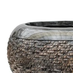 Luxe Lite Layer Globe Planter - Bronze 15 Luxe Lite Layer Globe Planter - Bronze -Indoor Plant Store Luxe Lite Layer Globe Planter Bronze Close Up