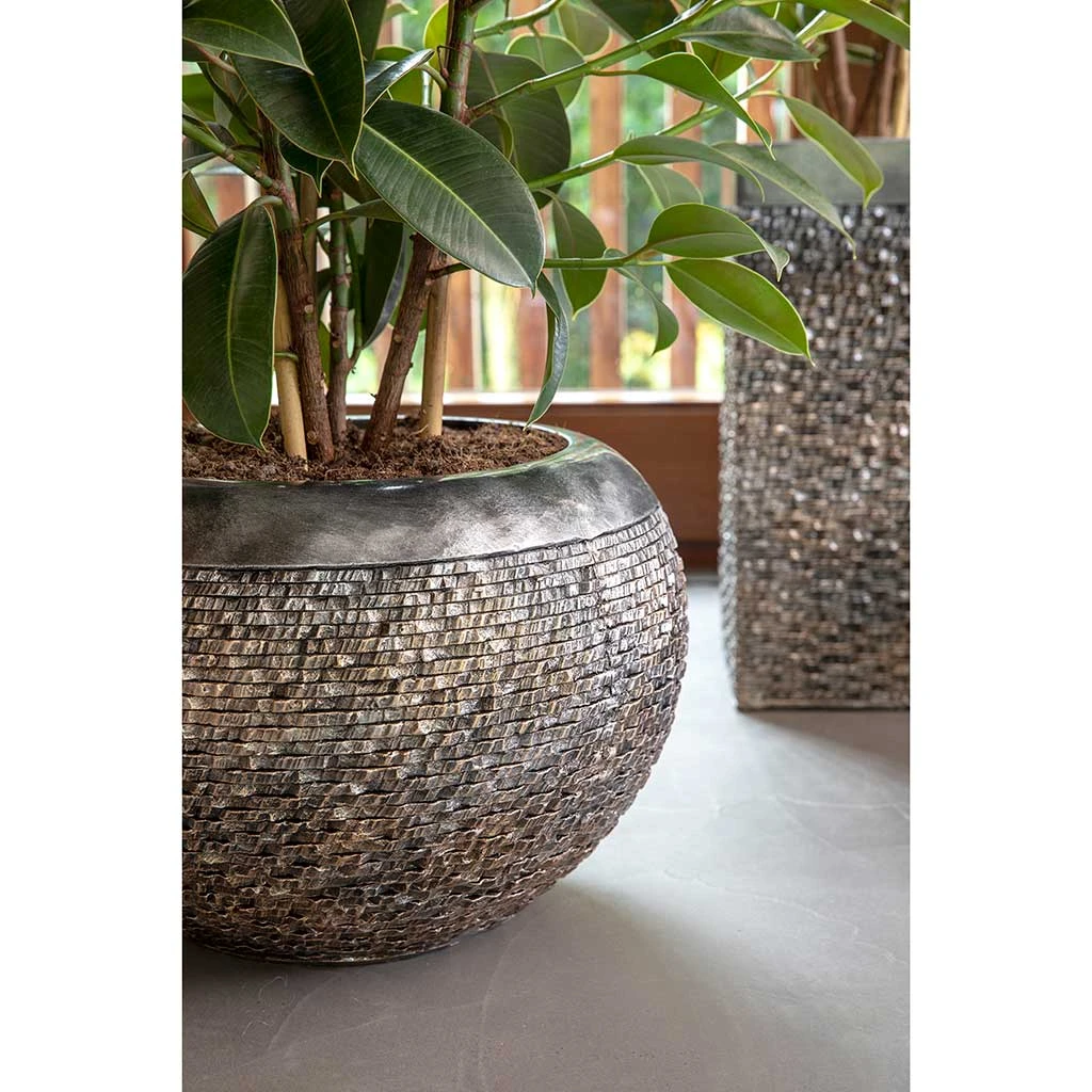 Luxe Lite Layer Globe Planter - Bronze 2 Luxe Lite Layer Globe Planter - Bronze - Image 2
