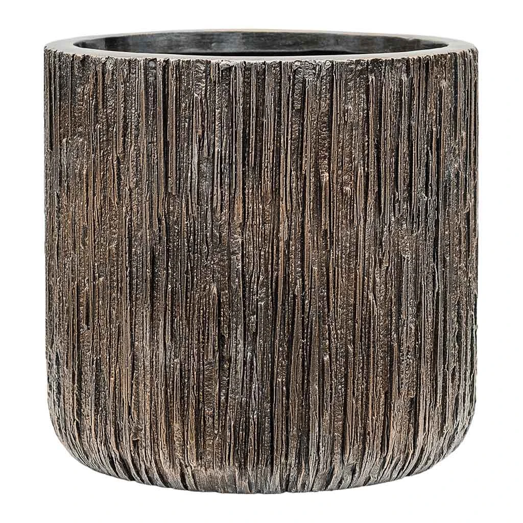 Luxe Lite Waterfall Cylinder Planter - Bronze 1 Luxe Lite Waterfall Cylinder Planter - Bronze
