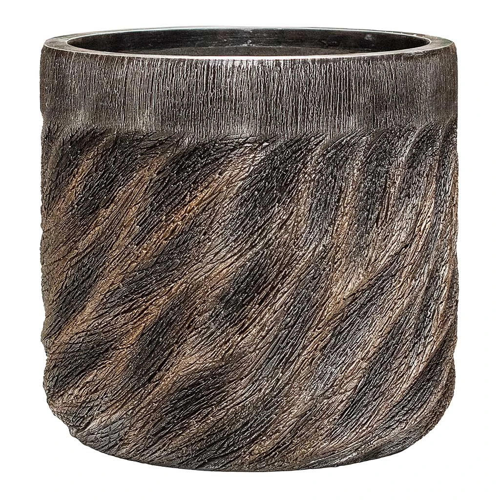 Luxe Lite Wave Cylinder Planter - Bronze 3 Luxe Lite Wave Cylinder Planter - Bronze - Image 3