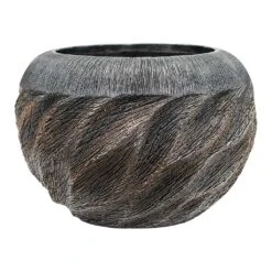 Luxe Lite Wave Globe Planter - Bronze -Indoor Plant Store Luxe Lite Wave Globe Planter Bronze Large