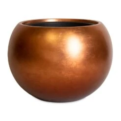 Metallic Globe Plant Pot - Matt Copper -Indoor Plant Store Metallic Globe Plant Pot Matt Copper 50x37cm