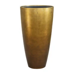 Metallic Partner Planter - Matt Honey 8 Metallic Partner Planter - Matt Honey -Indoor Plant Store Metallic Partner Planter Matt Honey 40x75cm