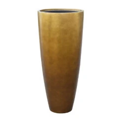 Metallic Partner Planter - Matt Honey 9 Metallic Partner Planter - Matt Honey -Indoor Plant Store Metallic Partner Planter Matt Honey 40x90cm