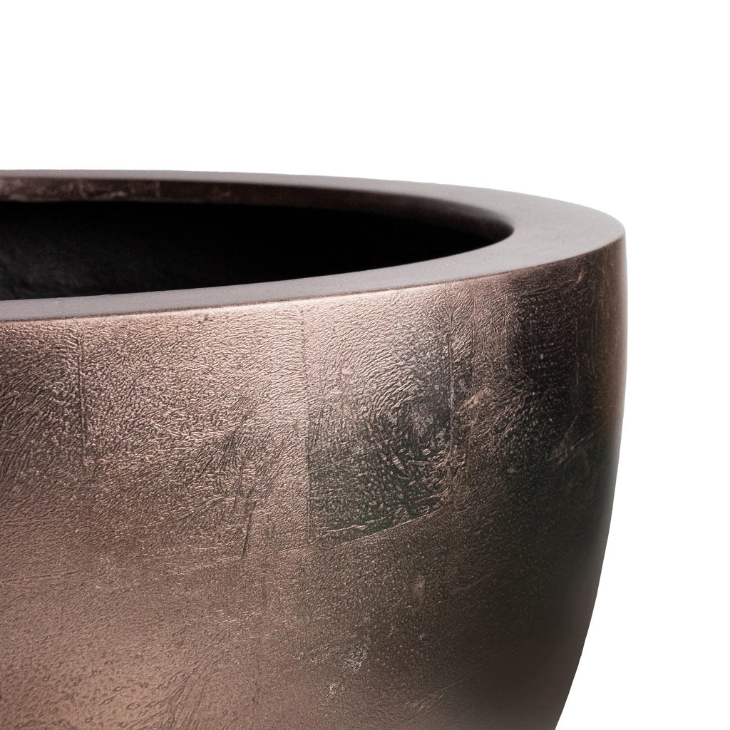 Metallic Plant Bowl - Matt Coffee 6 Metallic Plant Bowl - Matt Coffee - Image 6