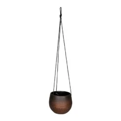 Mya Hanging Planter - Shiny Mocha -Indoor Plant Store Mya Hanging Planter Shiny Mocha