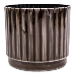 Nella Plant Pot - Coffee 12 Nella Plant Pot - Coffee -Indoor Plant Store Nella Plant Pot Coffee 14x12cm