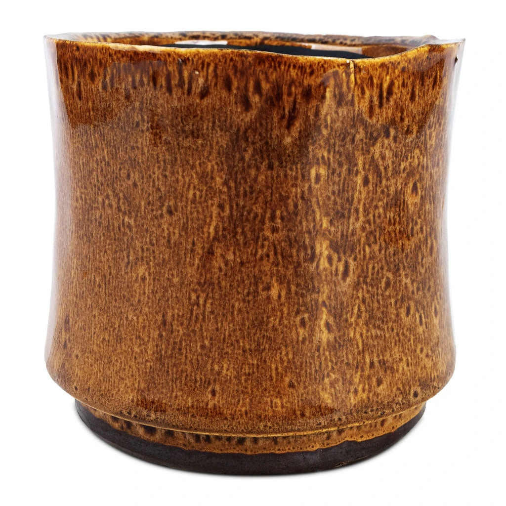 Nolan Plant Pot - Caramel 3 Nolan Plant Pot - Caramel - Image 3