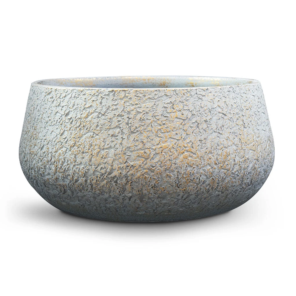 Noor Plant Bowl - Metallic Grey 1 Noor Plant Bowl - Metallic Grey