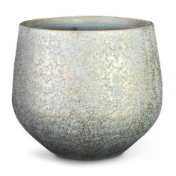 Noor Plant Pot - Metallic Grey