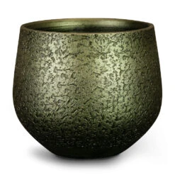 Noor Plant Pot - Velvet Green