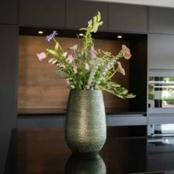 Noor Plant Vase - Velvet Green -Indoor Plant Store Noor Plant Vase Velvet Green 5