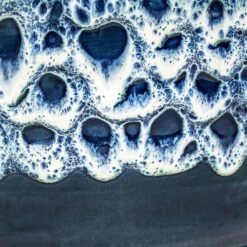 Ocean Glaze Plant Bowl - Sapphire -Indoor Plant Store Ocean Glaze Plant Bowl Sapphire 25 x 12.5cm 4