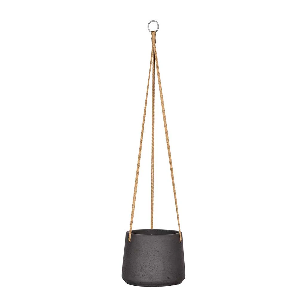 Patt Hanging Plant Pot - Black Washed 6 Patt Hanging Plant Pot - Black Washed - Image 6