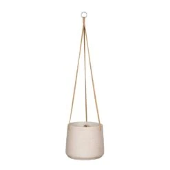 Patt Hanging Plant Pot - Grey Washed -Indoor Plant Store Patt Hanging Plant Pot Grey Washed Large