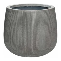Pax Planter - Ridged Dark Grey -Indoor Plant Store Pax Planter Ridged Dark Grey