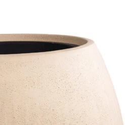 Polystone Coated Plain Balloon Planter - Natural -Indoor Plant Store Polystone Coated Plain Balloon Planter Natural 52x68cm 2