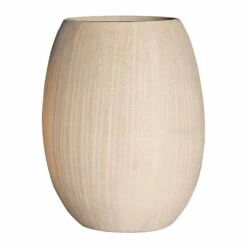 Polystone Coated Plain Balloon Planter - Natural -Indoor Plant Store Polystone Coated Plain Balloon Planter Natural 52x68cm