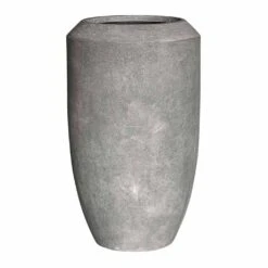 Polystone Coated Plain Coppa Planter - Raw Grey -Indoor Plant Store Polystone Coated Plain Coppa Planter Raw Grey 48x80cm