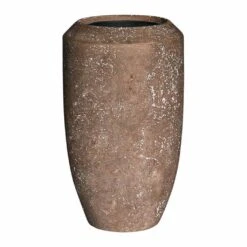 Polystone Coated Plain Coppa Planter - Rock -Indoor Plant Store Polystone Coated Plain Coppa Planter Rock 48x80cm