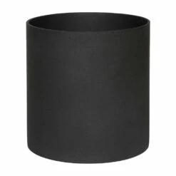 Puk Natural Planter - Matt Black