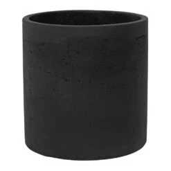 Puk Plant Pot - Black Washed -Indoor Plant Store Puk Plant Pot Black Washed 25x25cm