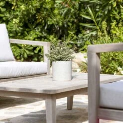 Puk Plant Pot - Grey Washed -Indoor Plant Store Puk Plant Pot Grey Washed Lifestyle