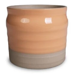 Puro Ripple Plant Pot - Peach 10 Puro Ripple Plant Pot - Peach -Indoor Plant Store Puro Ripple Plant Pot Peach 16x17cm
