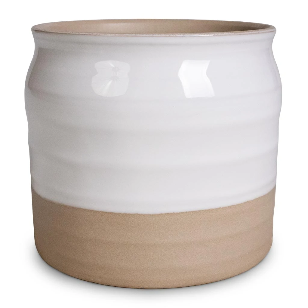Puro Ripple Plant Pot - White 1 Puro Ripple Plant Pot - White