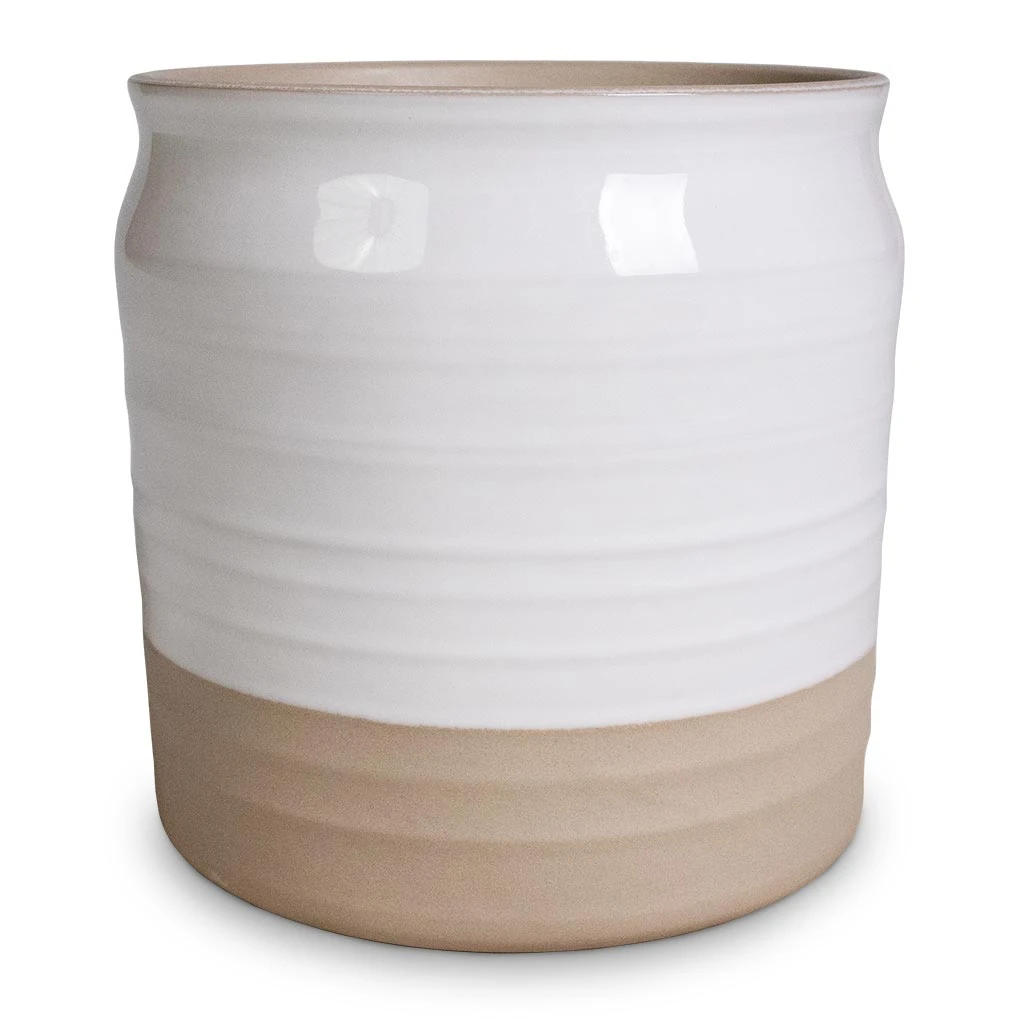 Puro Ripple Plant Pot - White 4 Puro Ripple Plant Pot - White - Image 4