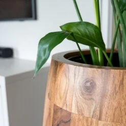 Quinn Tall Planter - Natural -Indoor Plant Store Quinn Natural Tall 2