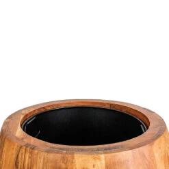 Quinn Tall Planter - Natural -Indoor Plant Store Quinn Tall Planter Natural DETAIL 4