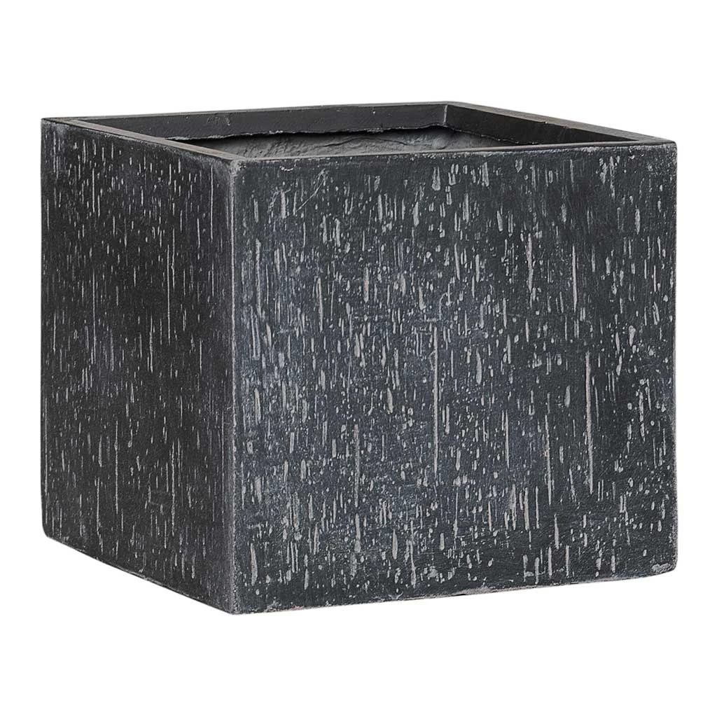 Raindrop Cube Planter - Anthracite 3 Raindrop Cube Planter - Anthracite - Image 3