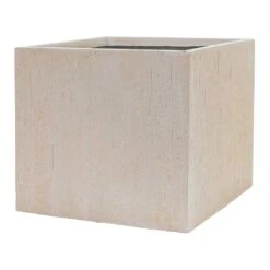 Raindrop Cube Planter - Stone -Indoor Plant Store Raindrop Cube Planter Stone 50cm