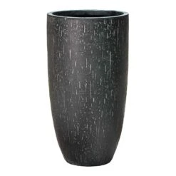 Raindrop Tall Vase Planter - Anthracite -Indoor Plant Store Raindrop Tall Vase Planter Anthracite 42cm