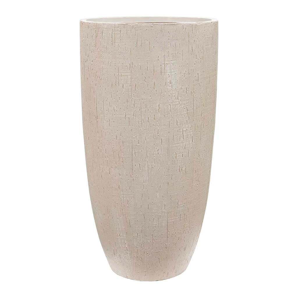 Raindrop Tall Vase Planter - Stone 3 Raindrop Tall Vase Planter - Stone - Image 3