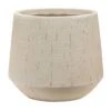 Raindrop Tube Round Planter - Stone