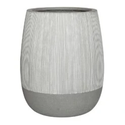 Perry Plant Pot - Ridged White Stripe 9 Perry Plant Pot - Ridged White Stripe -Indoor Plant Store Ridged Perry Plant Pot White stripe 54x60cm