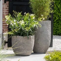 Russell Mountain Planter - Granite Grey 12 Russell Mountain Planter - Granite Grey -Indoor Plant Store Russell Mountain Planter Granite Grey Lifestyle 2