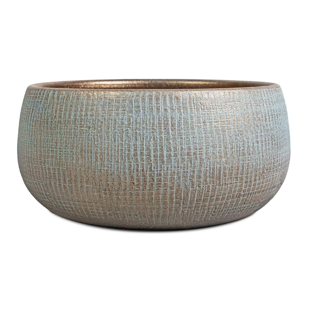 Ryan Plant Bowl - Blue Gold 1 Ryan Plant Bowl - Blue Gold